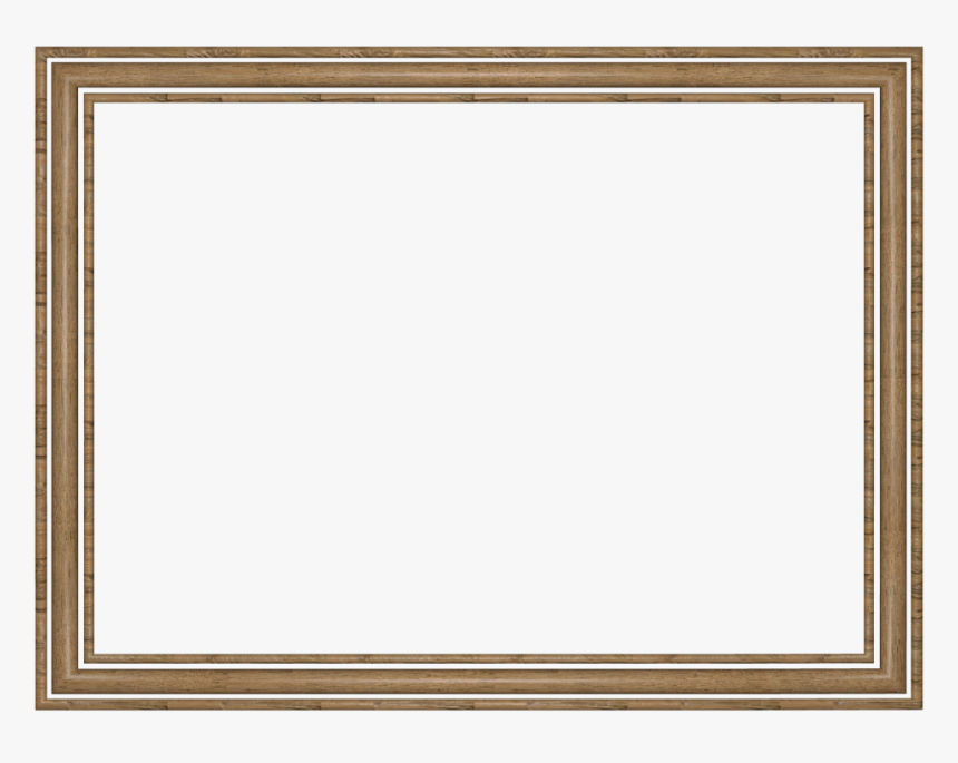 3 Logs Rectangular Border In Wooden Color, Powerpoint - Transparent Borders For Slides, HD Png Download, Free Download