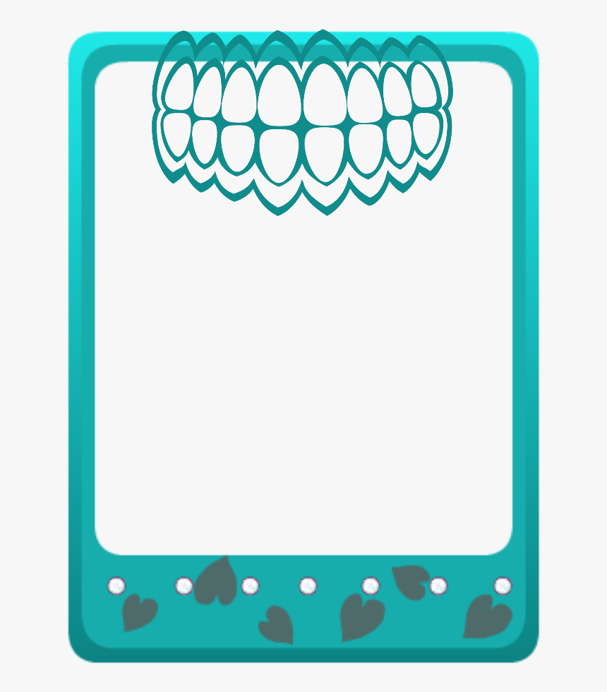 Mq Green Teeth Frames Border Borders Clipart - Teeth Frames And Borders, HD Png Download, Free Download