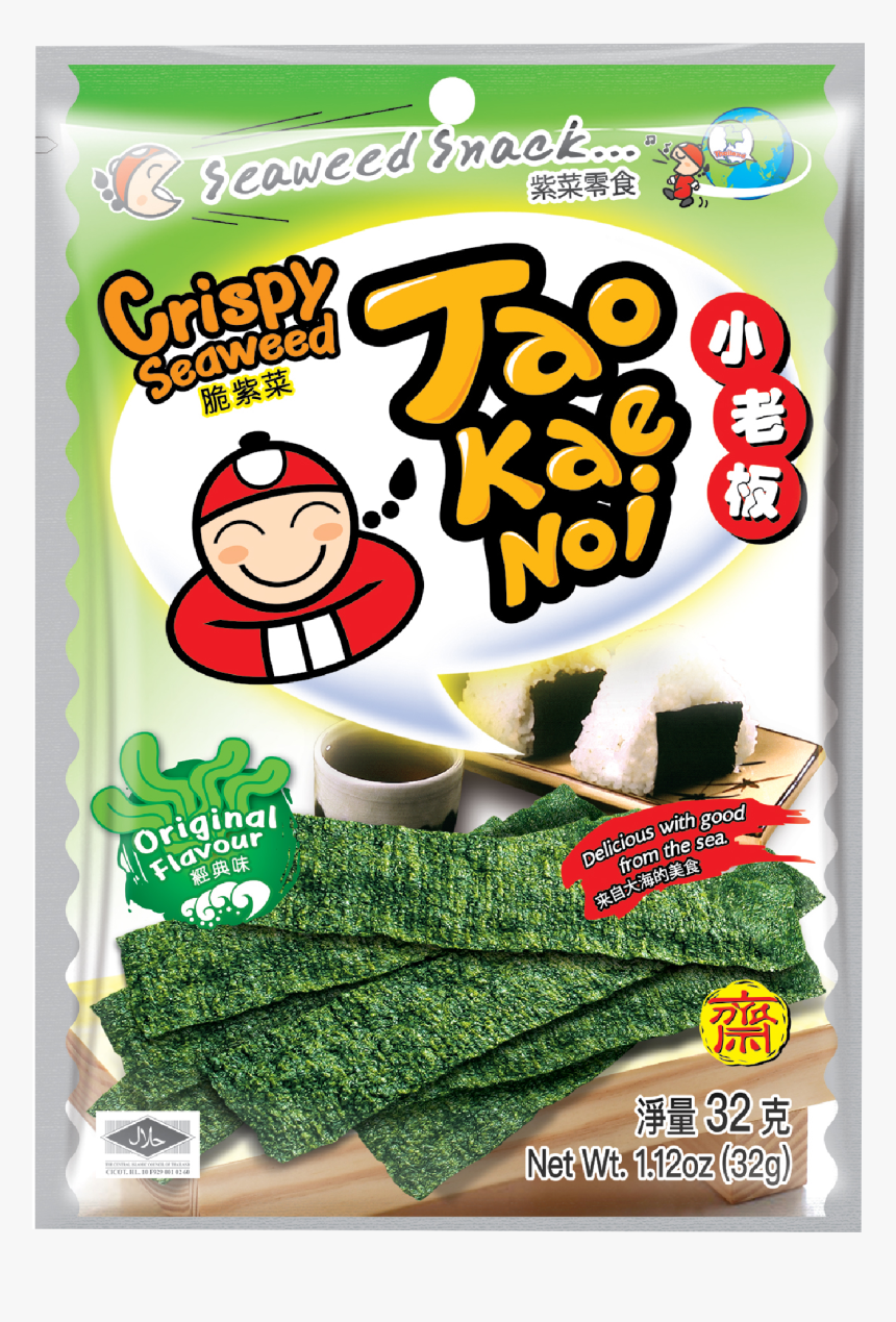 Tao Kae Noi Crispy Seaweed Original Flavour, HD Png Download, Free Download