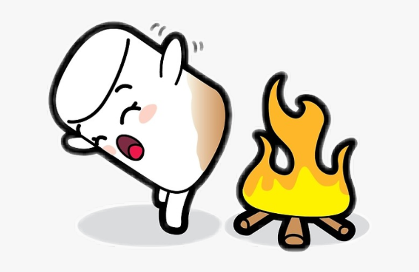 Marshmallow Toasty Butt Clipart , Png Download - Burnt Marshmallow Cartoon, Transparent Png, Free Download