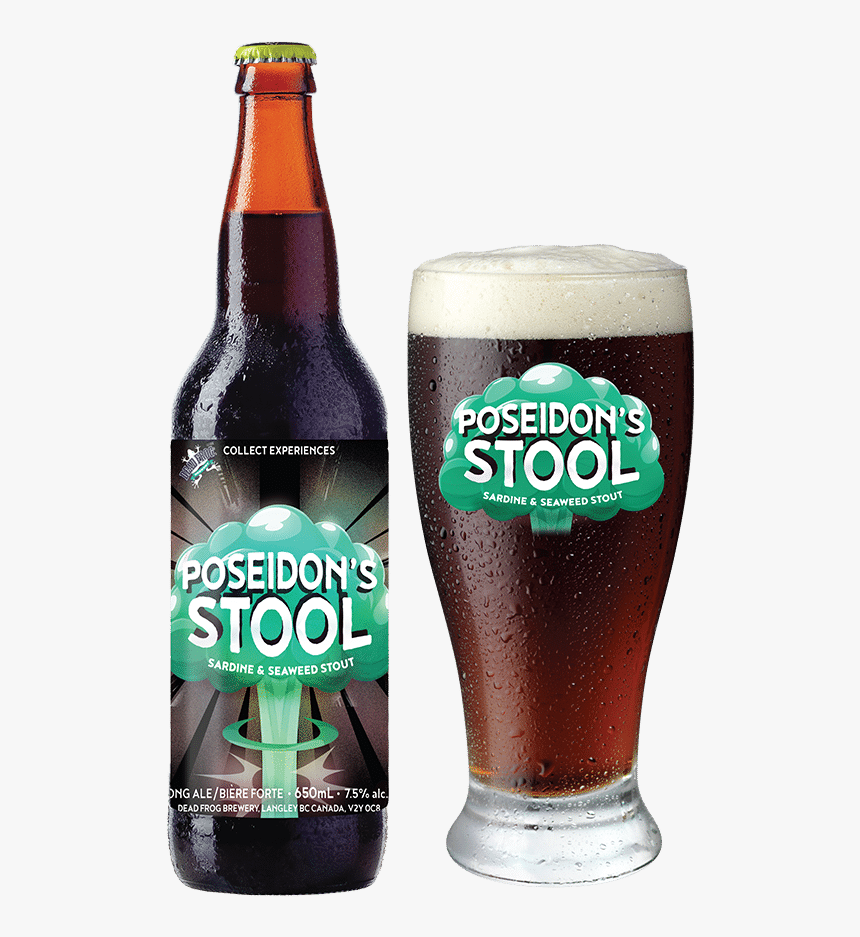 Poseidon"s Stool Sardine & Seaweed Stout - Dead Frog Nutty Uncle, HD Png Download, Free Download