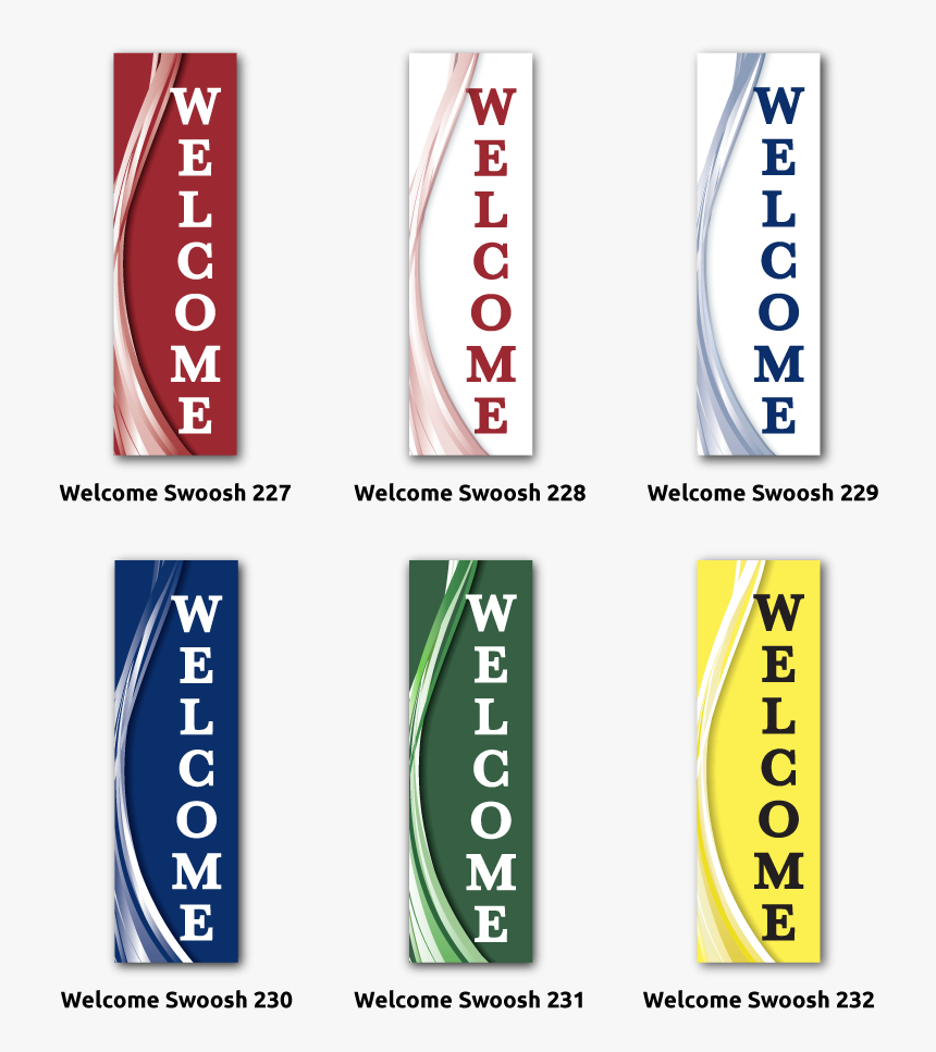 Orb It® Welcome Swoosh Replacement Flags - Graphics, HD Png Download, Free Download