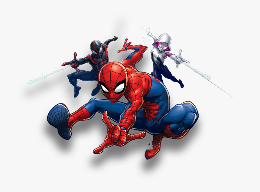 Join The Action Of Miles Morales And Other Iconic Web - Marvel Spider Man  Series, HD Png Download - kindpng