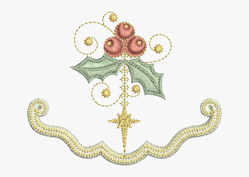 Transparent Christmas Holly Border Png - Needlework, Png Download, Free Download