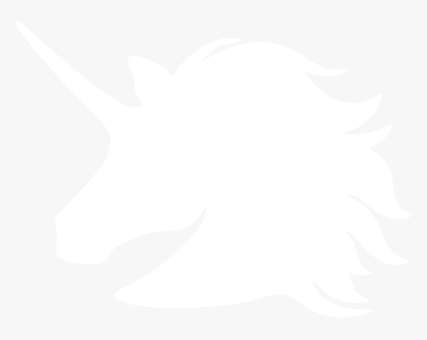 Unicorn Head Silhouette Png - Decal, Transparent Png, Free Download