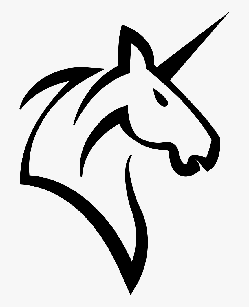 Unicorn Head Horse With A Horn - Free Unicorn Head Vector, HD Png Download, Free Download