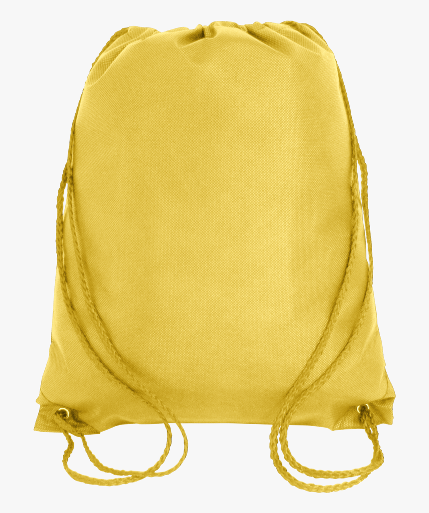 Budget Drawstring Bag Small Size Yellow - Canvas String Bag Png, Transparent Png, Free Download