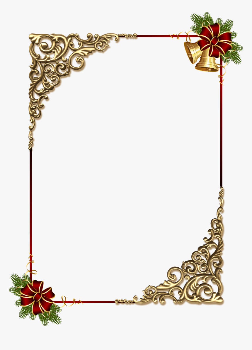 Vintage Christmas Borders Png, Transparent Png, Free Download