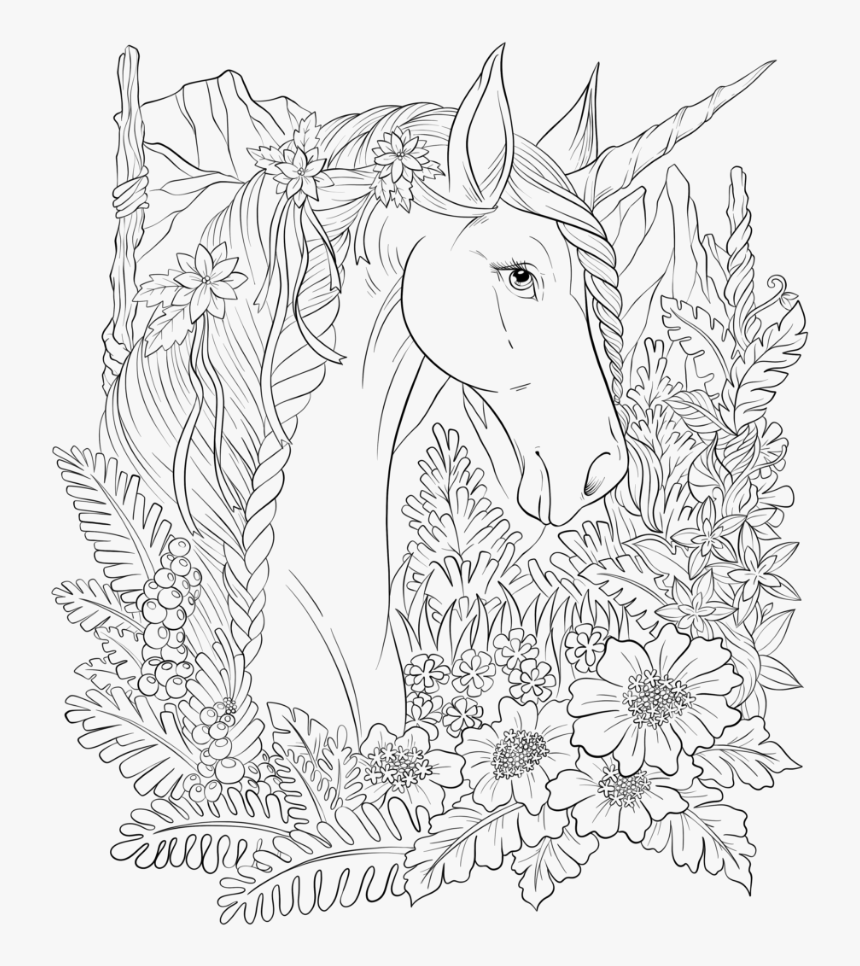 Unicorn - Colorit Coloring Pages, HD Png Download, Free Download