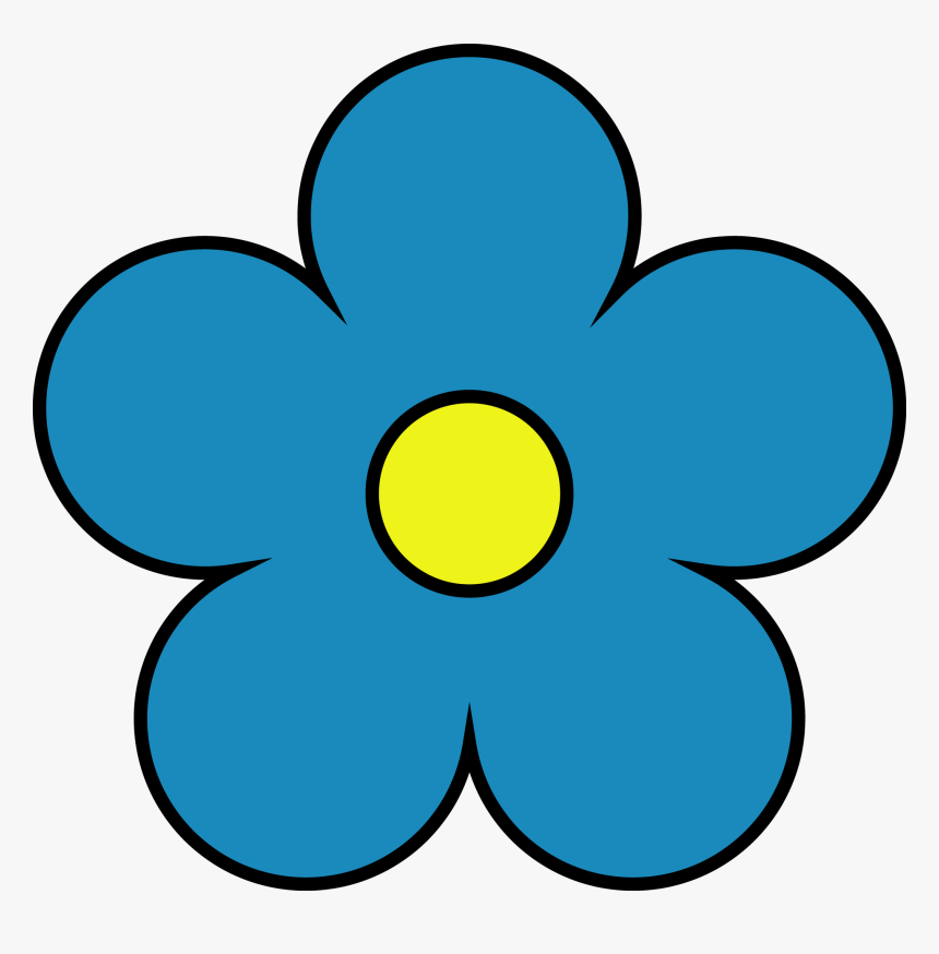 Blue Flower Png Clipart, Transparent Png, Free Download