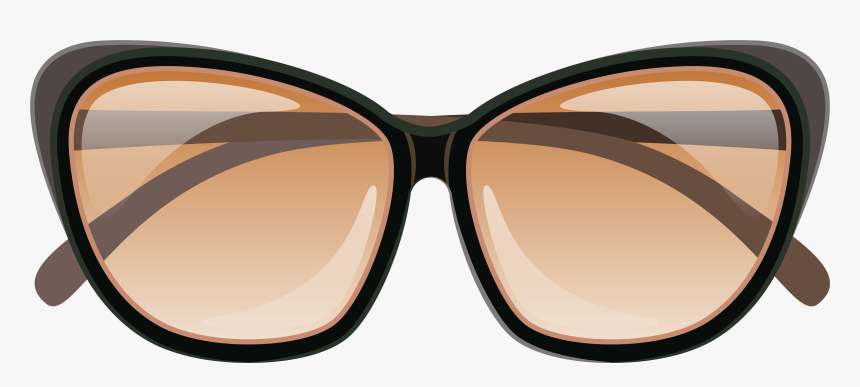 Glasses Clipart Png - Brown Sunglasses Clipart, Transparent Png, Free Download