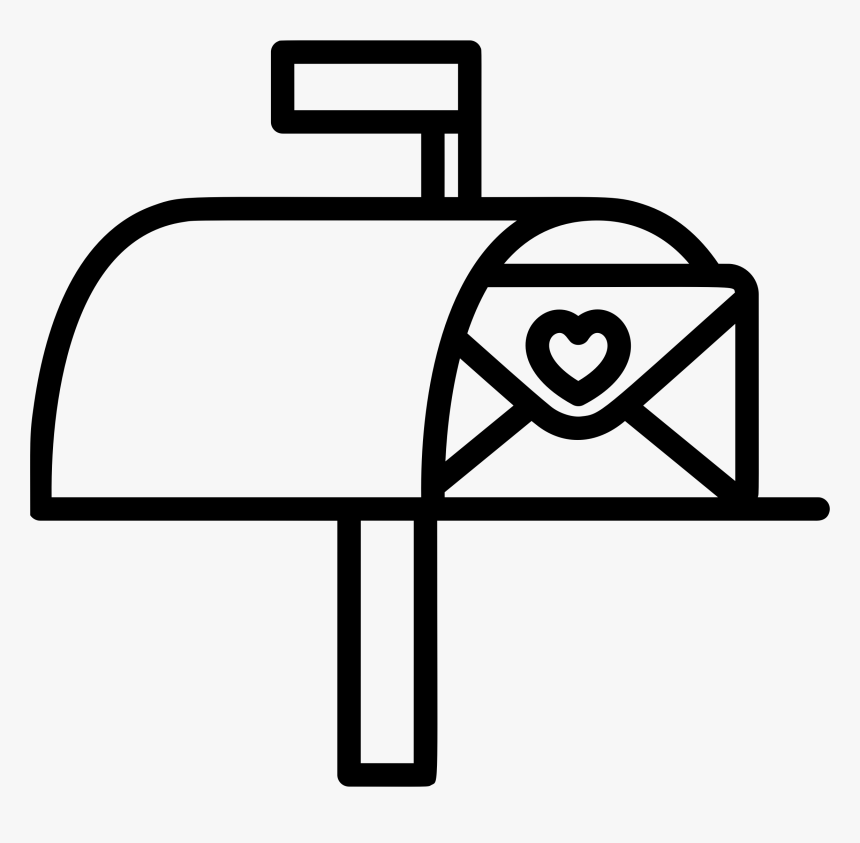 Transparent Email Clipart Black And White - Mailbox Clipart, HD Png Download, Free Download