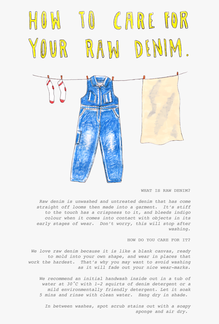 Raw Denim Care, HD Png Download, Free Download