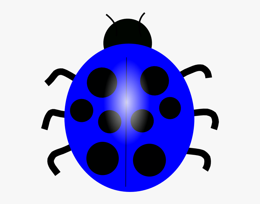 Dark Blue Ladybug Svg Clip Arts - Blue Ladybug Clipart, HD Png Download, Free Download
