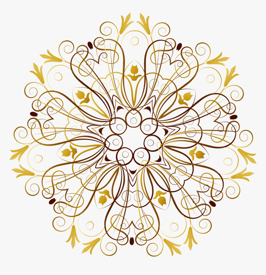 Flourishy Floral Design 2 Clip Arts - Circle, HD Png Download, Free Download