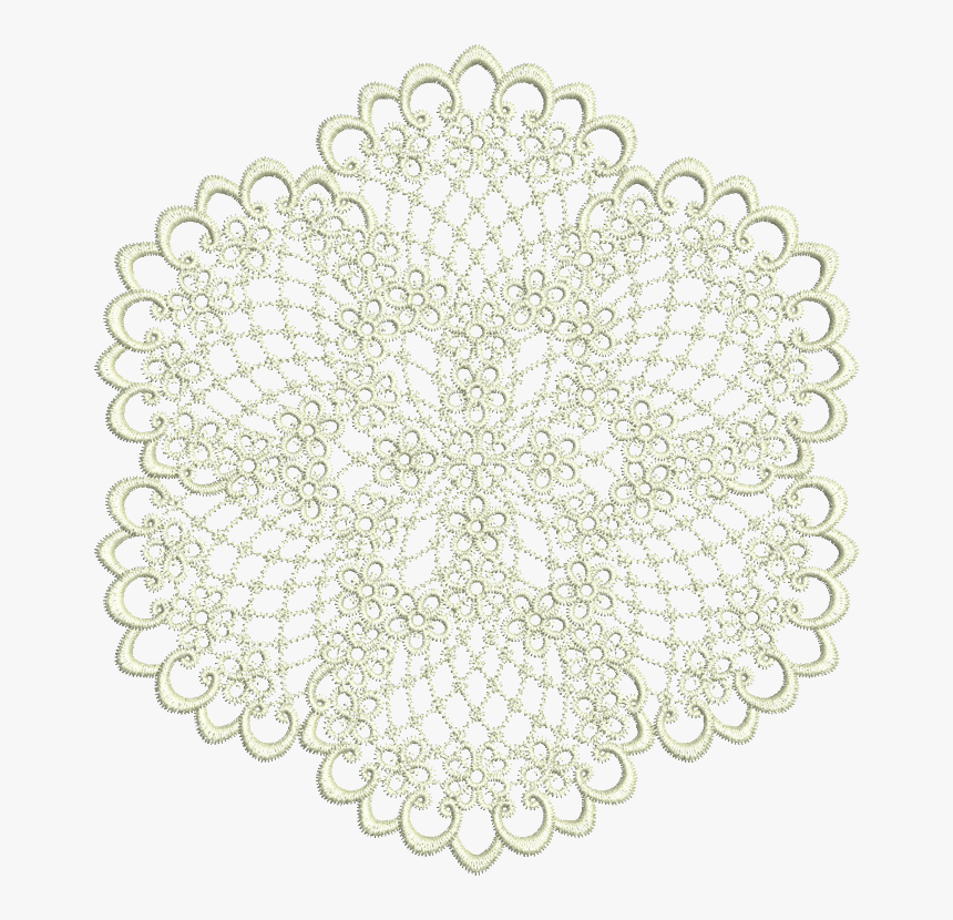 Lace Doily Png - Round Vinyl Floor Mats, Transparent Png, Free Download