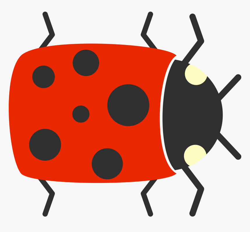 Simple Cartoon Ladybug Clip Arts - Cartoon Ladybug Png, Transparent Png, Free Download