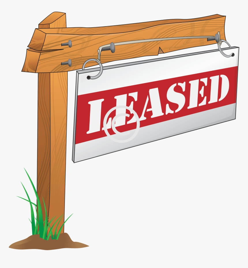 Leased Sign Post, HD Png Download, Free Download