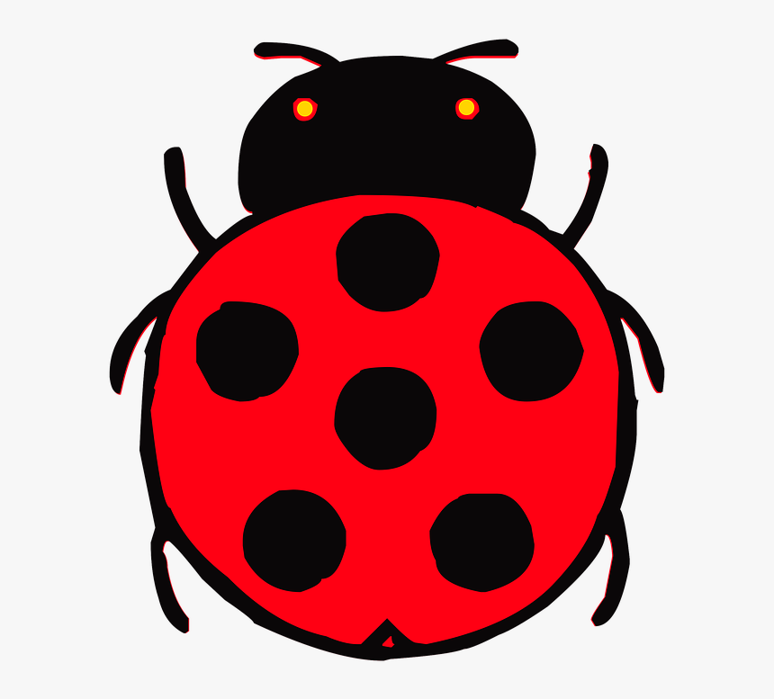 Cute Ladybug Png - Beetle Drawing Kids, Transparent Png, Free Download