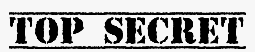 Top Secret - Top Secret Black Font, HD Png Download, Free Download