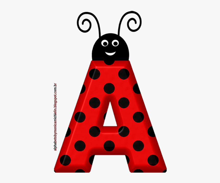 Clip Art Ladybug Joaninha Png - Happy Birthday Letters Ladybug, Transparent Png, Free Download