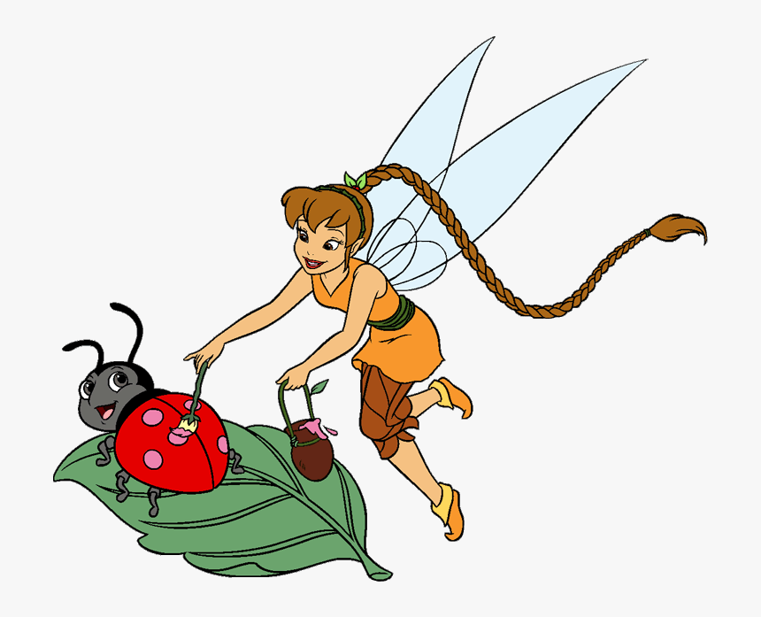 Fairy Clipart Ladybug - Tinker Bell Fawn Clipart, HD Png Download, Free Download