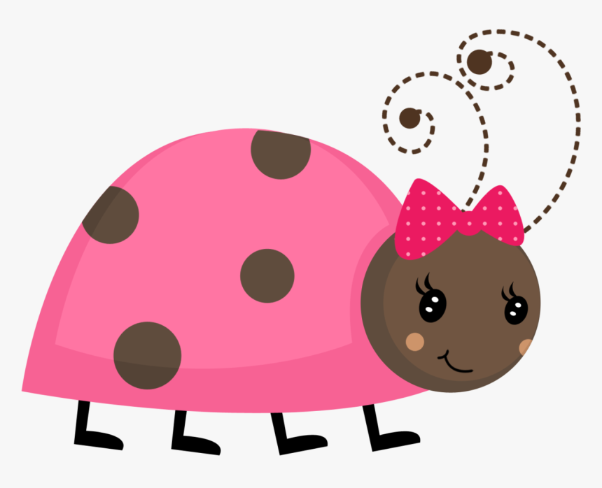 Ladybugs Clipart Girly - Pink And Black Ladybug, HD Png Download, Free Download