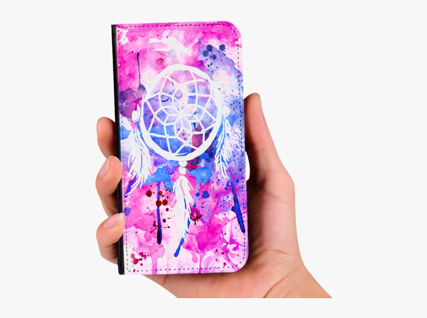 Dream Catcher Water Color Pu Leather Wallet For Iphone - Graphic Design, HD Png Download, Free Download
