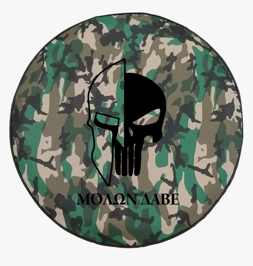 Woodland Classic Camo - Military Transparent Punisher Skull, HD Png Download, Free Download