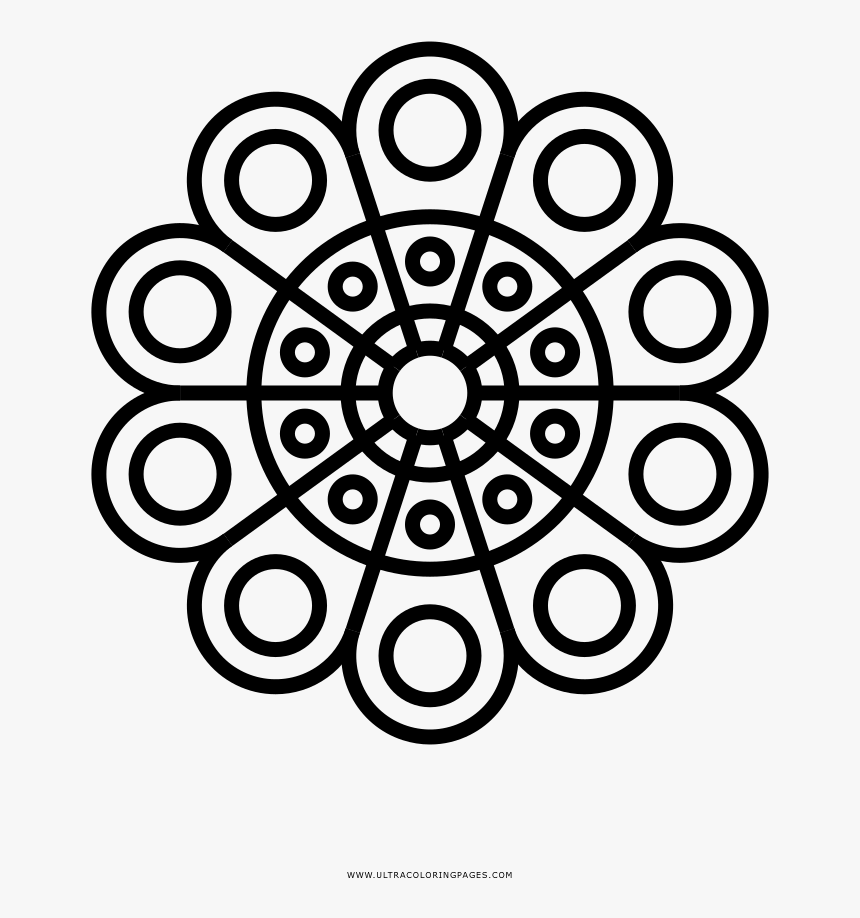 Doily Coloring Page - Free Solar Plexus Chakra, HD Png Download, Free Download