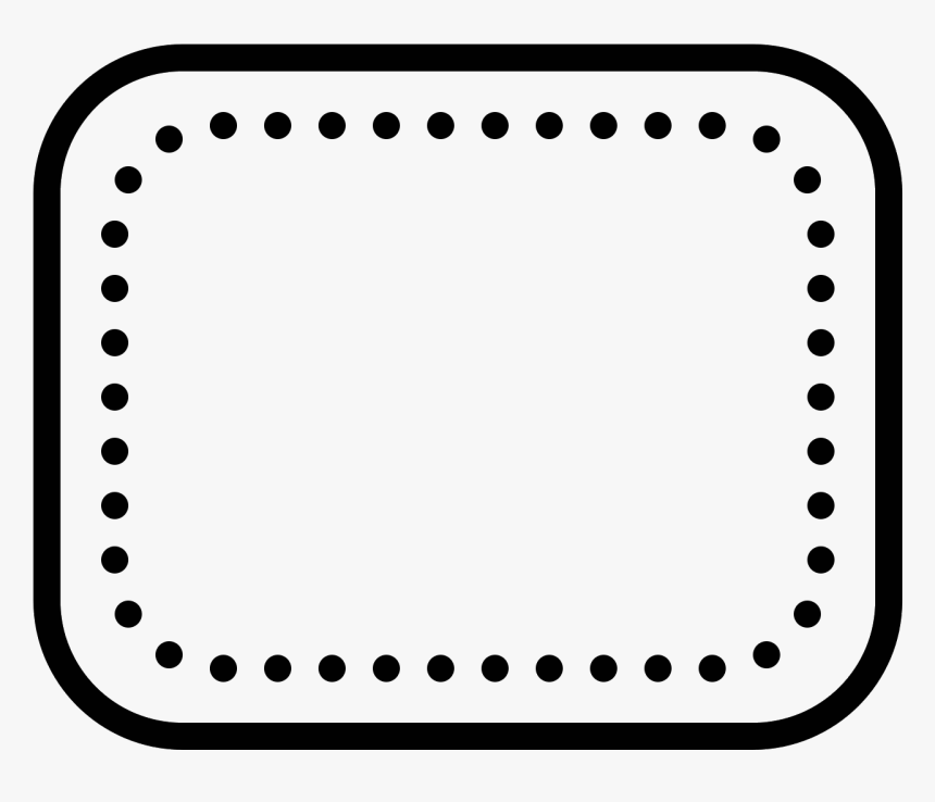 Rounded Rectangle Stroked Icon - Icon, HD Png Download, Free Download