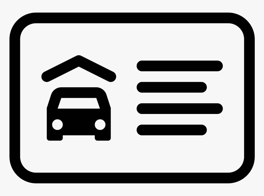 The Icon Is Composed Of A Rounded Rectangle With Two - Car Insurance Card Icon, HD Png Download, Free Download