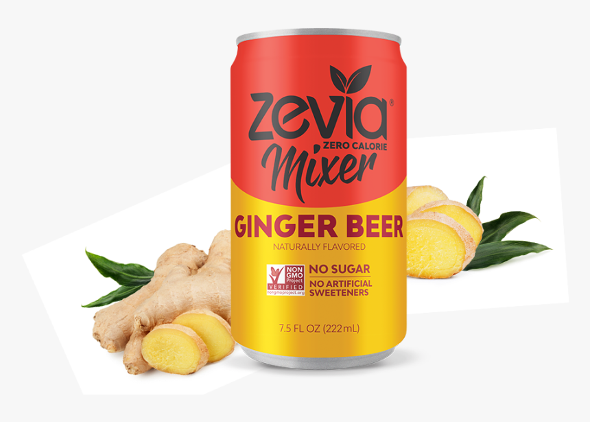 Zevia Sugar-free Zero Calorie Ginger Beer Mixer - Orange Soft Drink, HD Png Download, Free Download