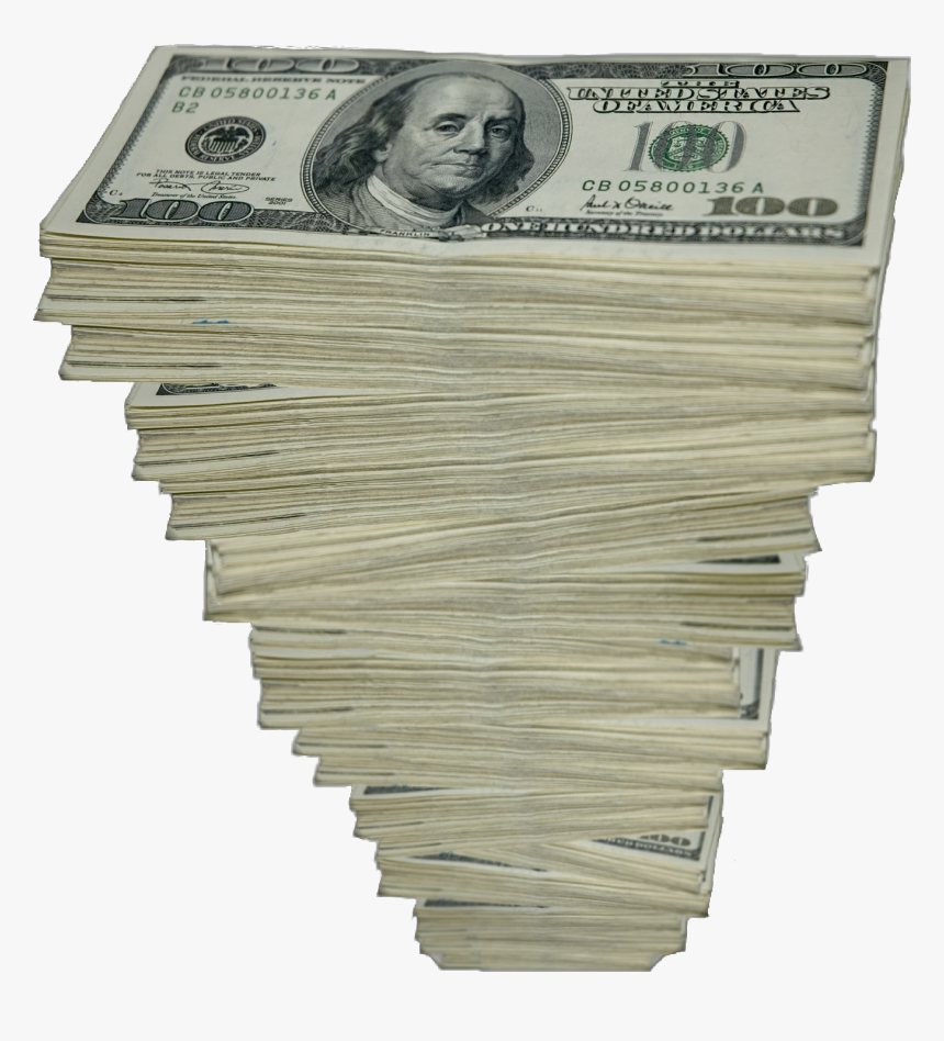 Cash Drawing Stack Money - Stack Of Money Transparent Background, HD Png Download, Free Download