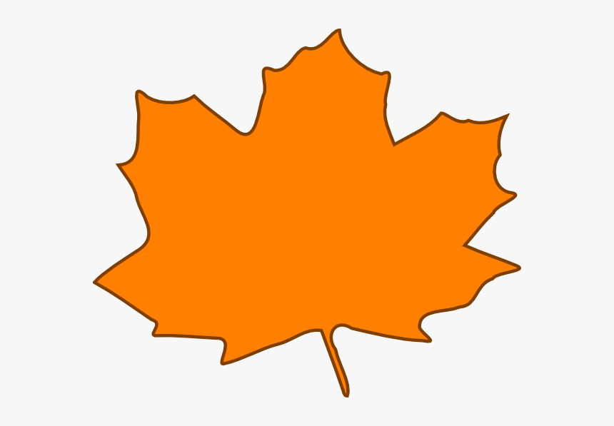 How To Set Use Orange Leaf, Brown Border Svg Vector - Green Maple Leaf Clipart, HD Png Download, Free Download