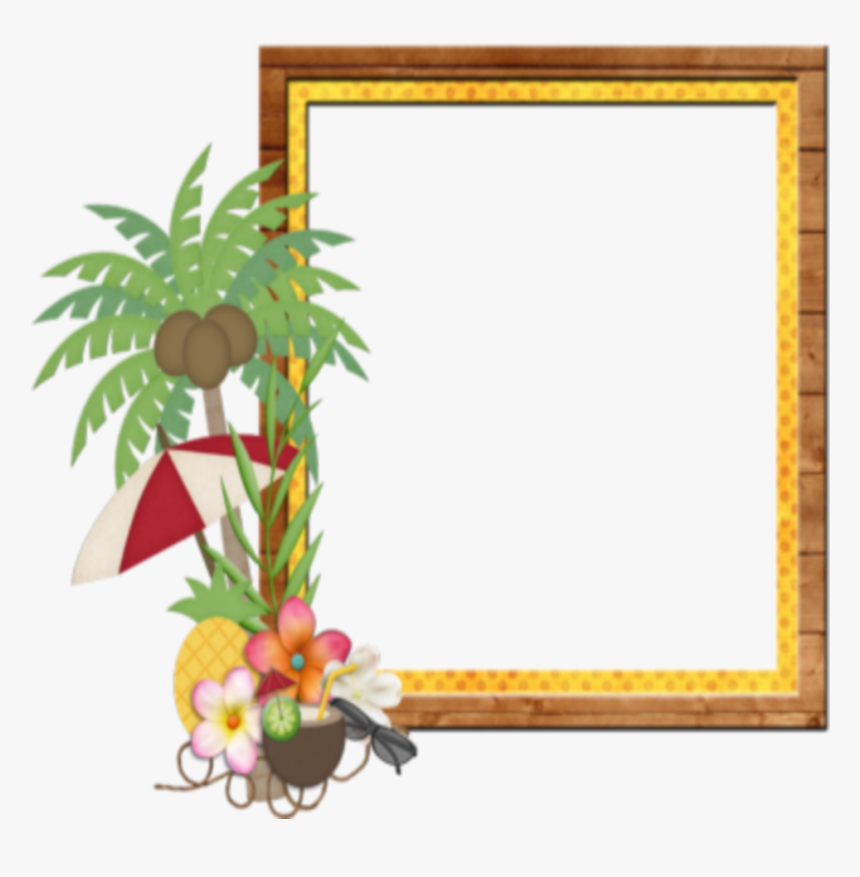 Mq Palm Beach Frame Frames Border Borders Clipart , - Beach Picture Frames Transparent, HD Png Download, Free Download