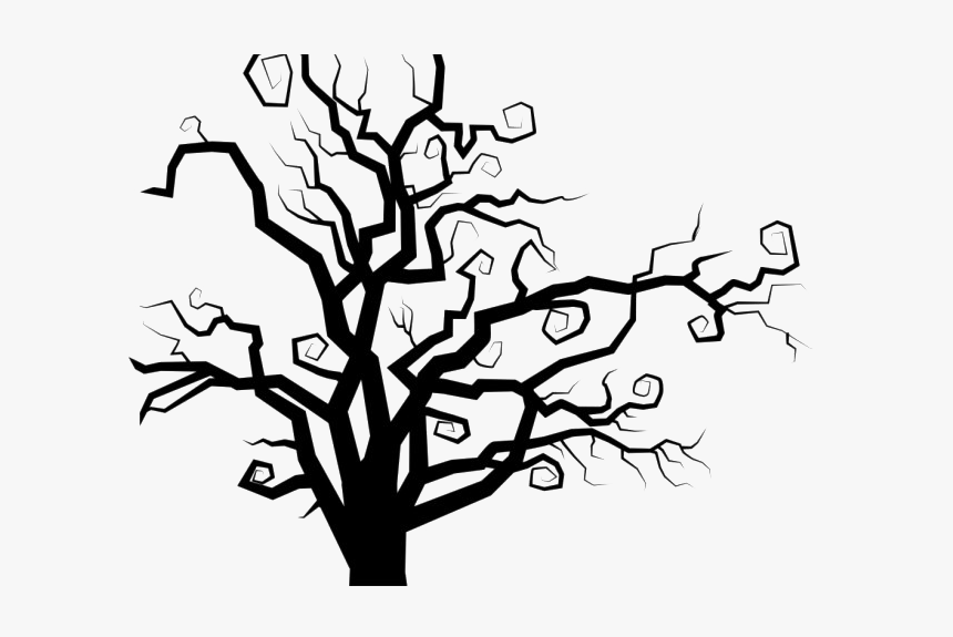 Spooky Tree Png Transparent Image - Halloween Tree Silhouette Png, Png Download, Free Download
