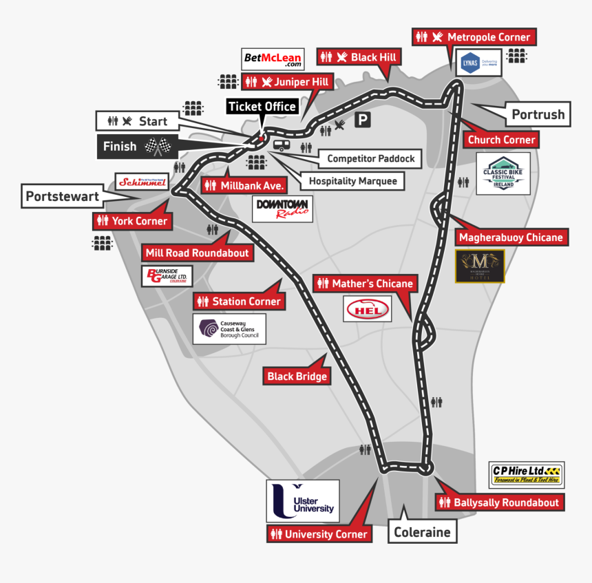 North West 200 Circuit, HD Png Download, Free Download