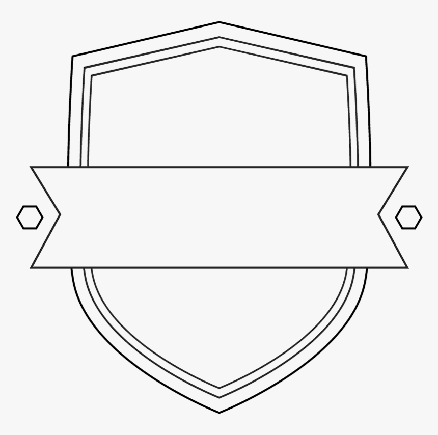 Transparent Shield Outline Png - Line Art, Png Download, Free Download