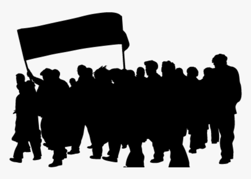 Crowd Silhouette Anger Clip Art - Strike Silhouette, HD Png Download, Free Download