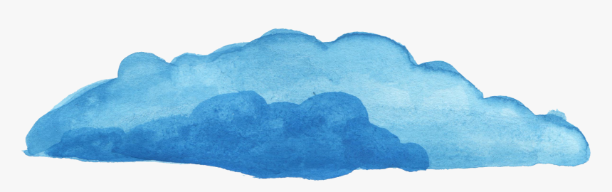 Transparent Blue Crayon Clipart - Clouds Watercolor Transparent, HD Png Download, Free Download