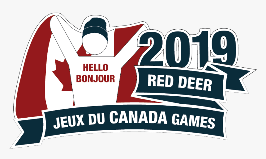 Man With A “hello Bonjour” Shirt, Holding A Canadian - Illustration, HD Png Download, Free Download