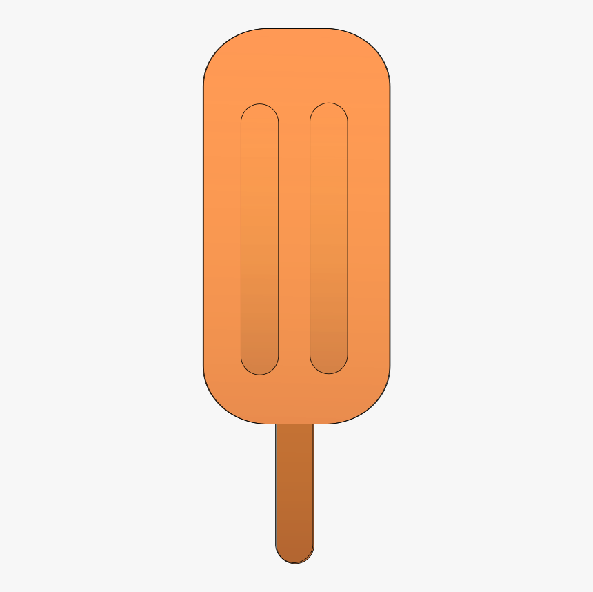 Orange Popsicle - - Clip Art Orange Popsicle, HD Png Download, Free Download