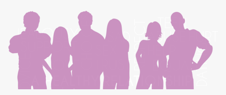 Crowd People Silhouette Transparent , Png Download - Teens Png, Png Download, Free Download
