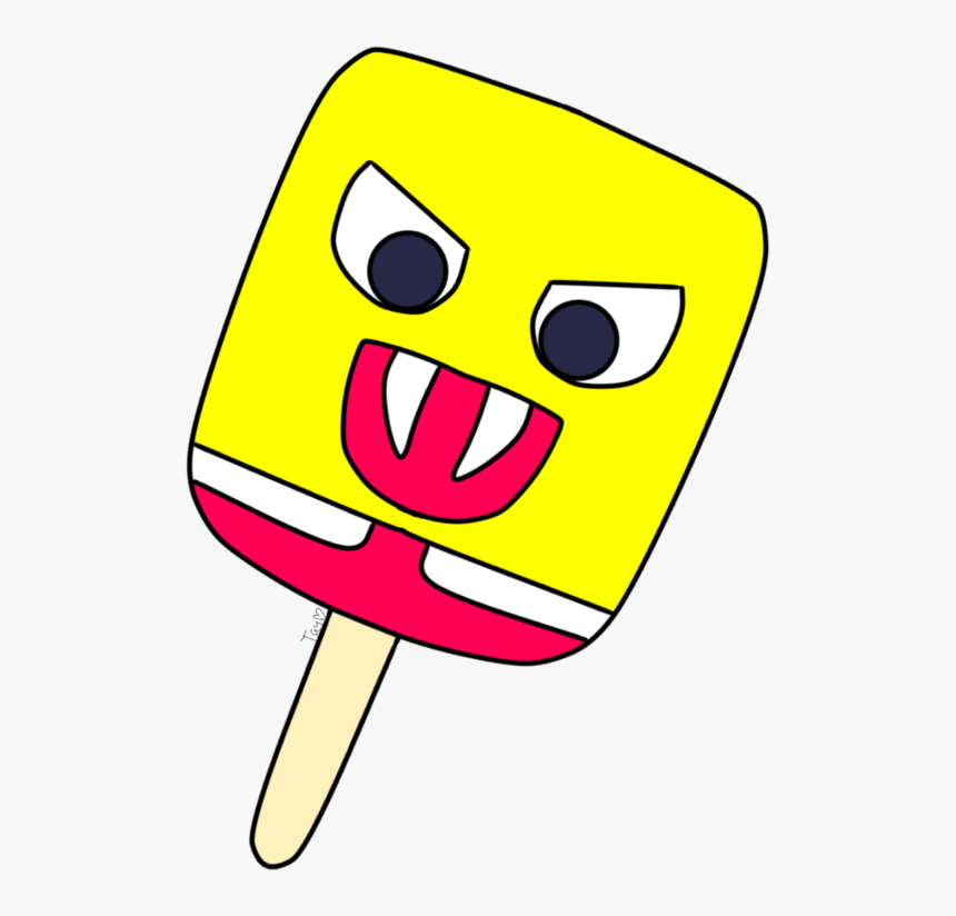 Evil Spongebob Popsicle By Taylorxxwolfie, HD Png Download, Free Download