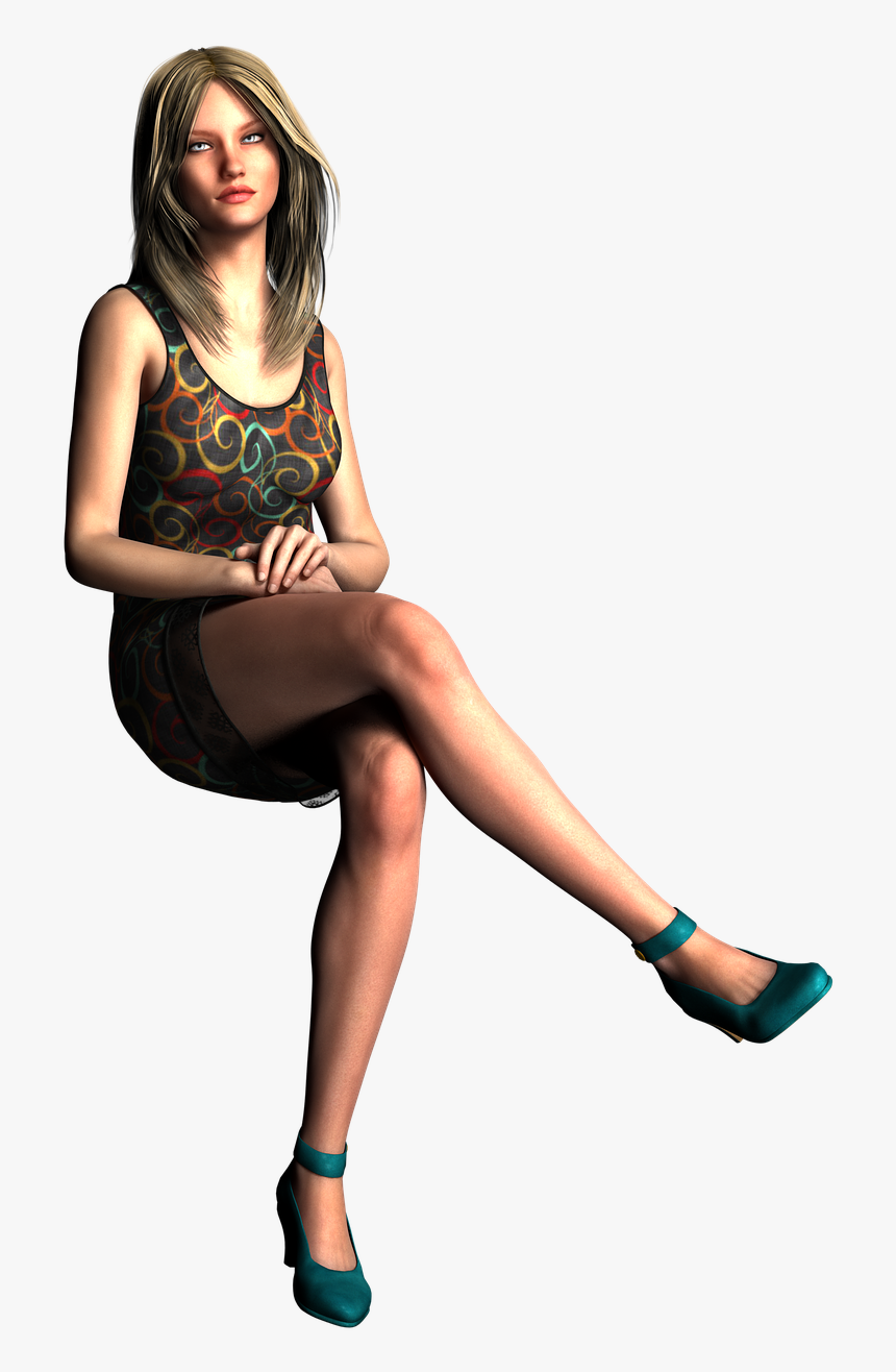 Girl Sitting Transparent Background, HD Png Download, Free Download