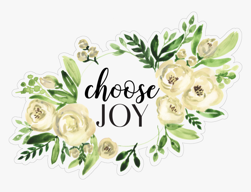 Choose Joy Floral Frame Print & Cut File - Joy Floral, HD Png Download, Free Download