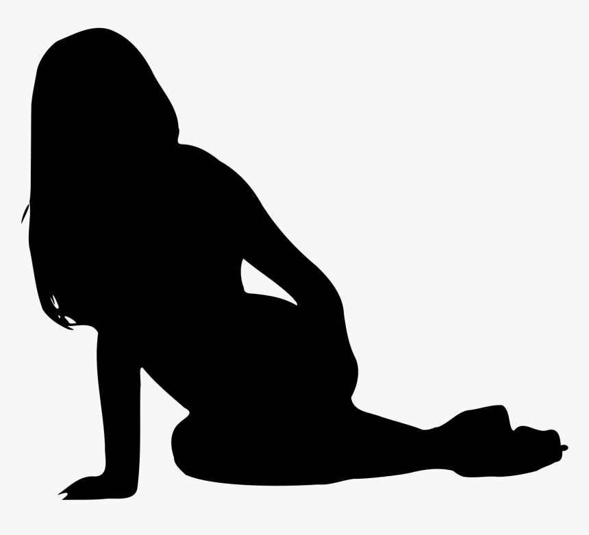 Silhouette Woman Photography Clip Art - Transparent Sitting Woman Silhouette, HD Png Download, Free Download