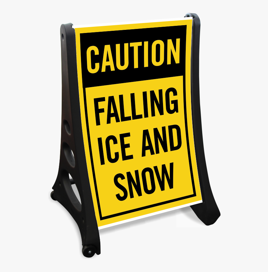 Falling Ice Snow A-frame Portable Sidewalk Sign Kit - Sign, HD Png Download, Free Download