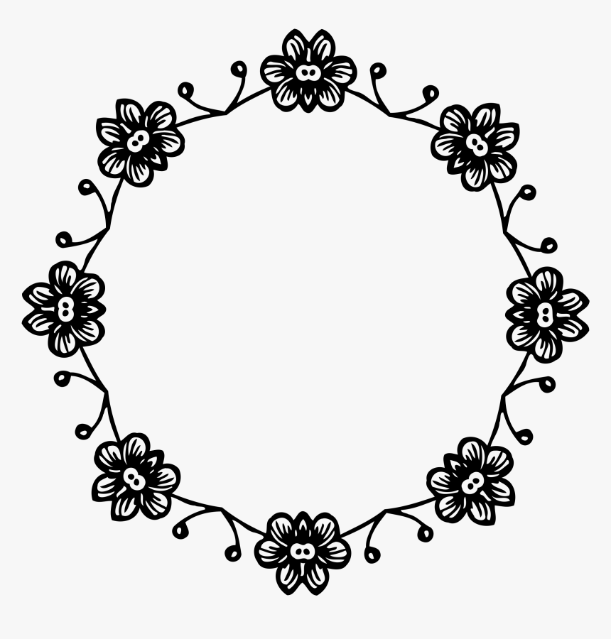 Floral Frame 2 Clip Arts - Happy Raksha Bandhan Png, Transparent Png, Free Download